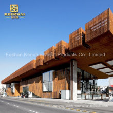 Exterior Outdoor Facade Wall Cladding Perforated Corten Steel Sheet (KH-CT-06)